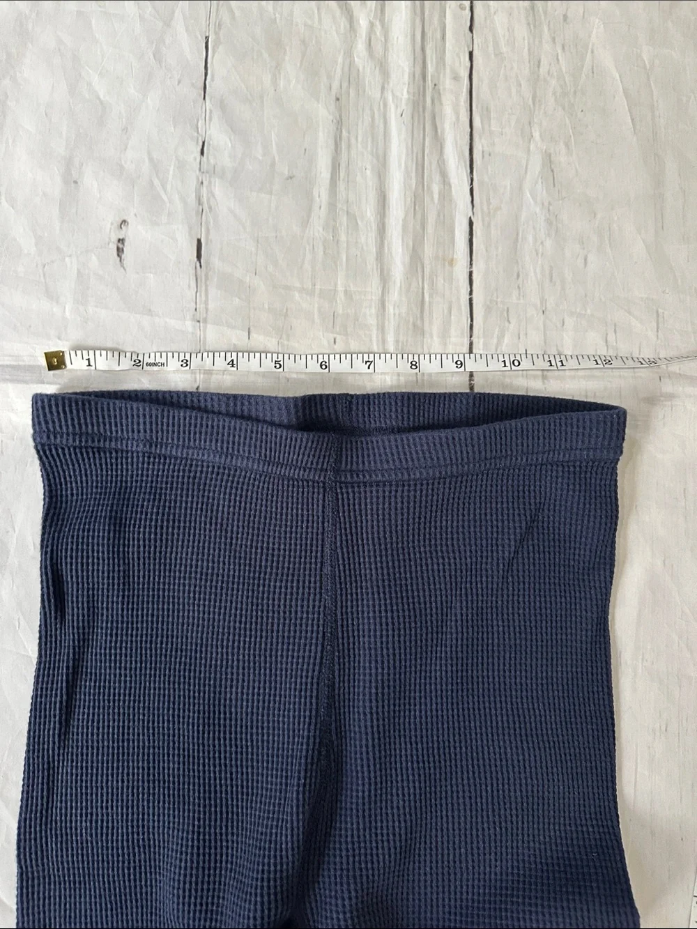 Hanna Andersson Navy Blue Waffle Thermal Pajama Set kids 14